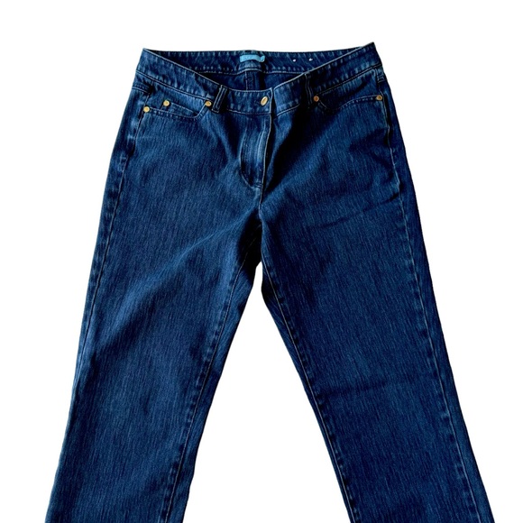 J. McLaughlin Dark Wash Mid Rise Stretch Skinny Jeans - Picture 4 of 14